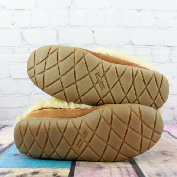 LL Bean Shearling Lined Wicked Good Mocs Size 8 M - Picture 9 of 9